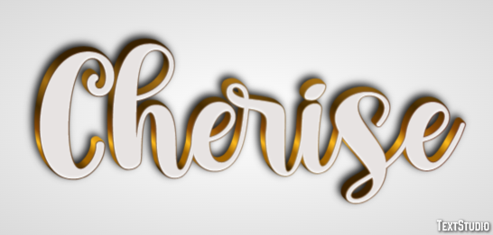 Cherise Tekst Effect