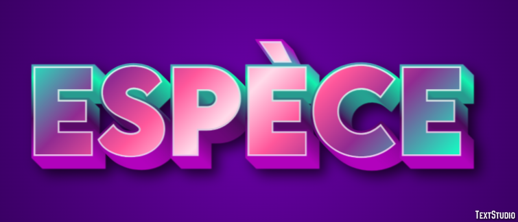 Espèce Effet de Texte