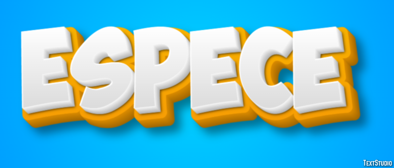 Espèce Effet de texte