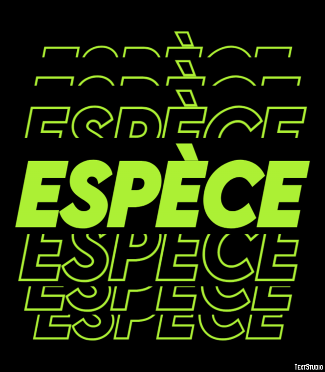 Espèce Effet de Texte