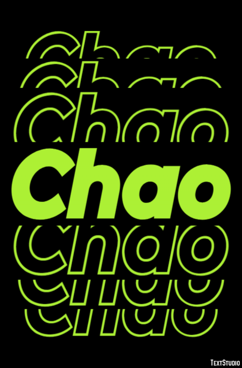 Chao Text effect