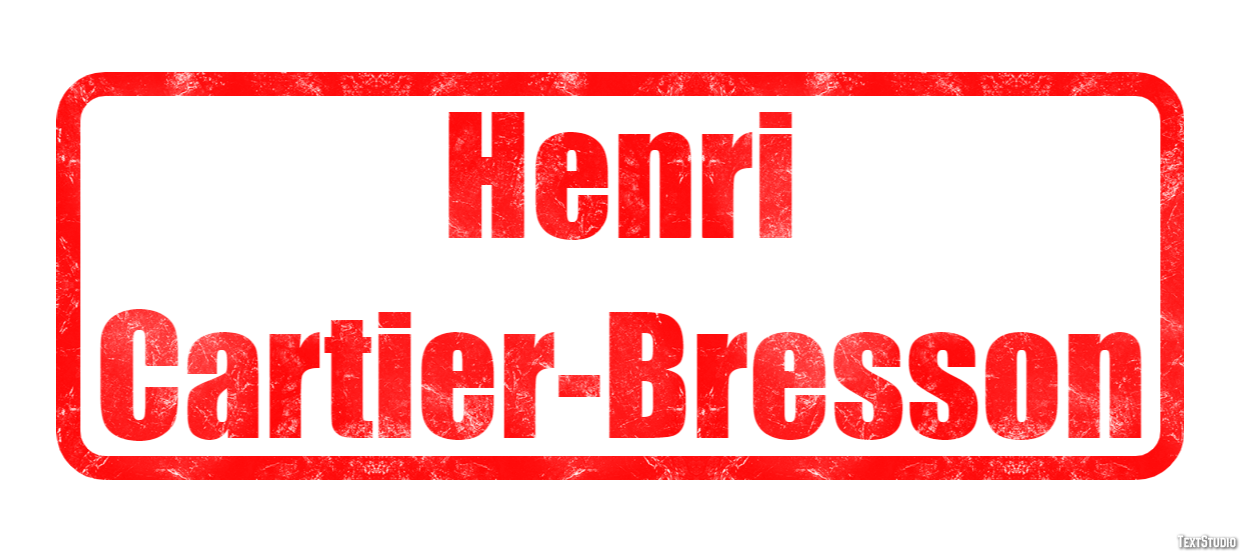 Henri Cartier-Bresson Efekt tekstowy