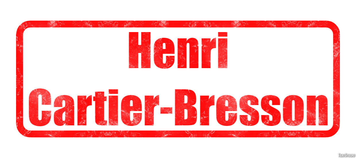 Henri Cartier-Bresson Efekt tekstowy