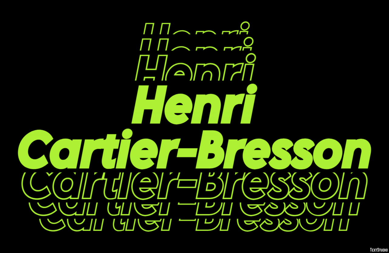 Henri Cartier-Bresson Efekt tekstowy