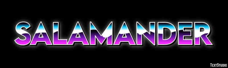 Salamander テキスト効果