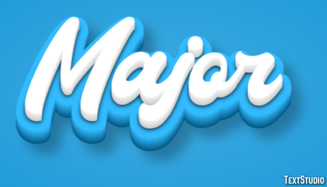 Major Texteffekt