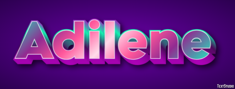 Adilene Texteffekt