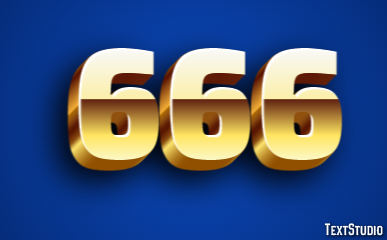 666 Efekt tekstowy