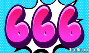 666 Texteffekt