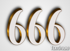 666 テキスト効果