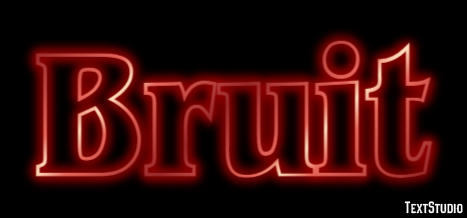 Bruit Efeito do texto