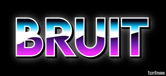 Bruit Efeito de texto