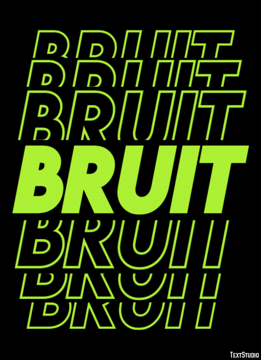 Bruit Efeito de texto