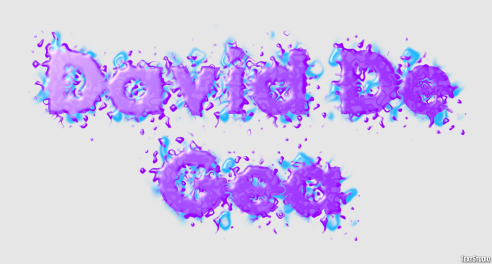 David De Gea Text effect