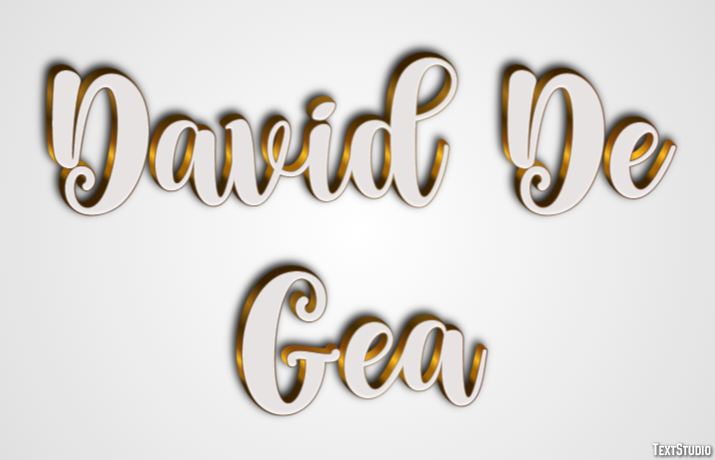 David De Gea Text Effect