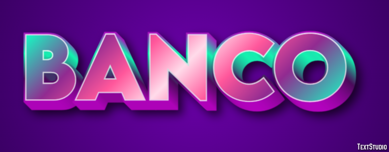 Banco Efeito de texto