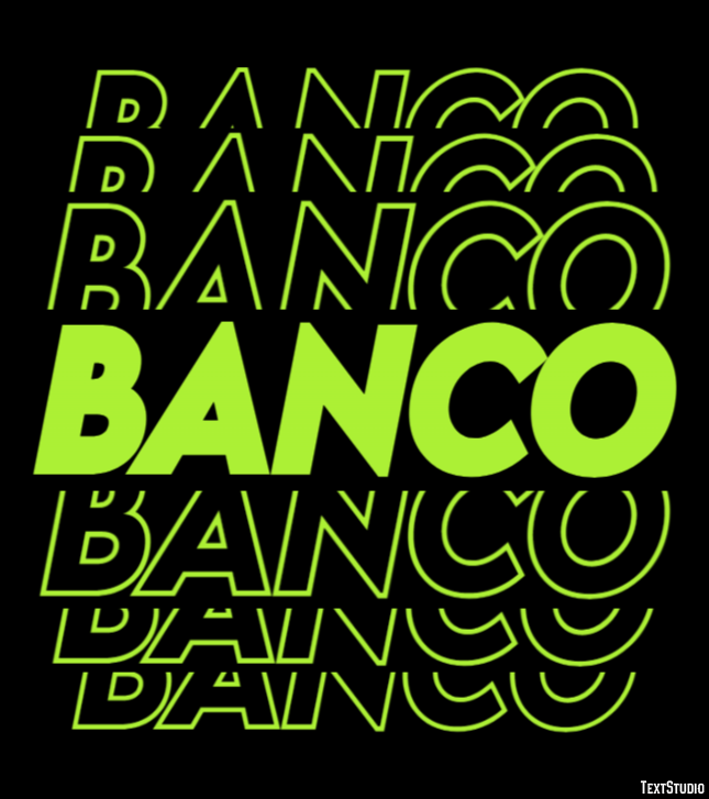 Banco Efeito de texto