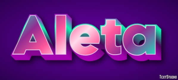 Aleta Text Effect
