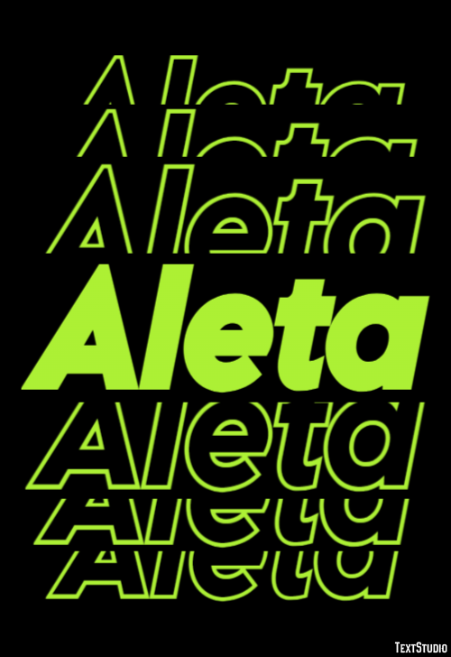 Aleta テキスト効果