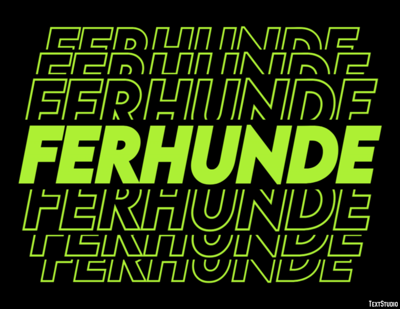 Ferhunde テキスト効果