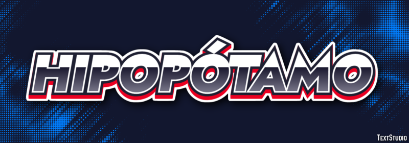 Hipopótamo Efecto de Texto