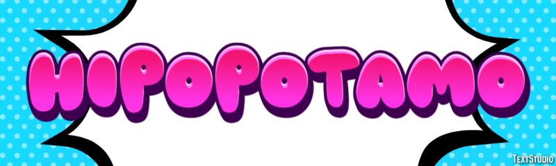 Hipopótamo Efecto de Texto