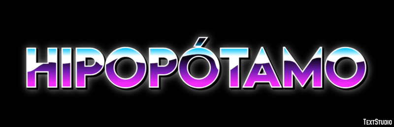 Hipopótamo Efecto de Texto