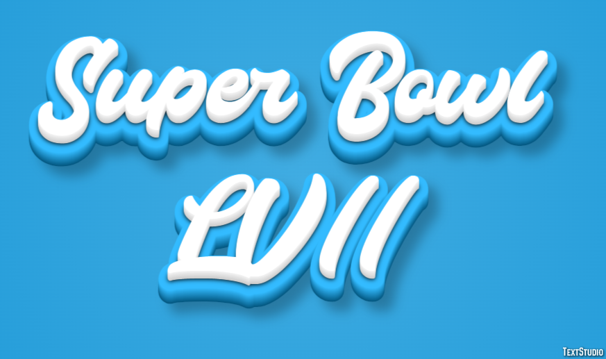 Super Bowl LVII Efecto de Texto