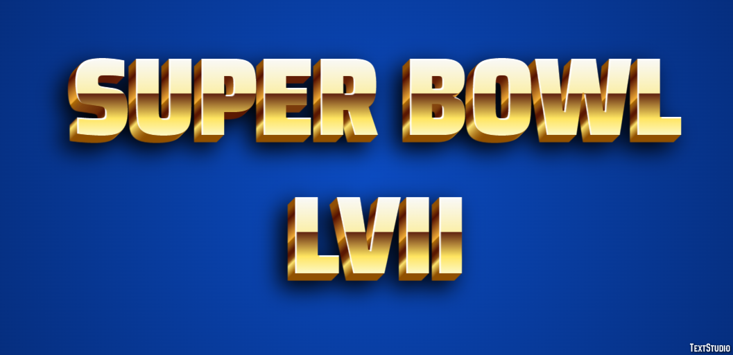 Super Bowl LVII Effet de Texte