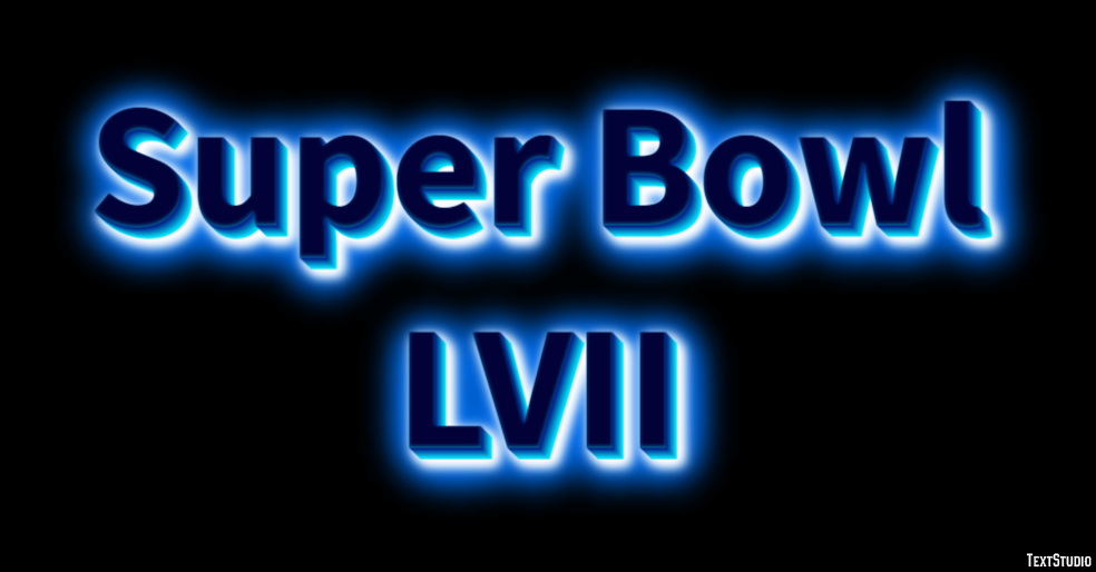 Super Bowl LVII Efekt tekstowy