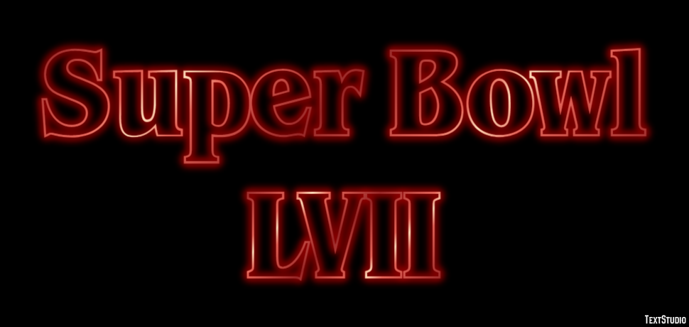 Super Bowl LVII Efecto de Texto