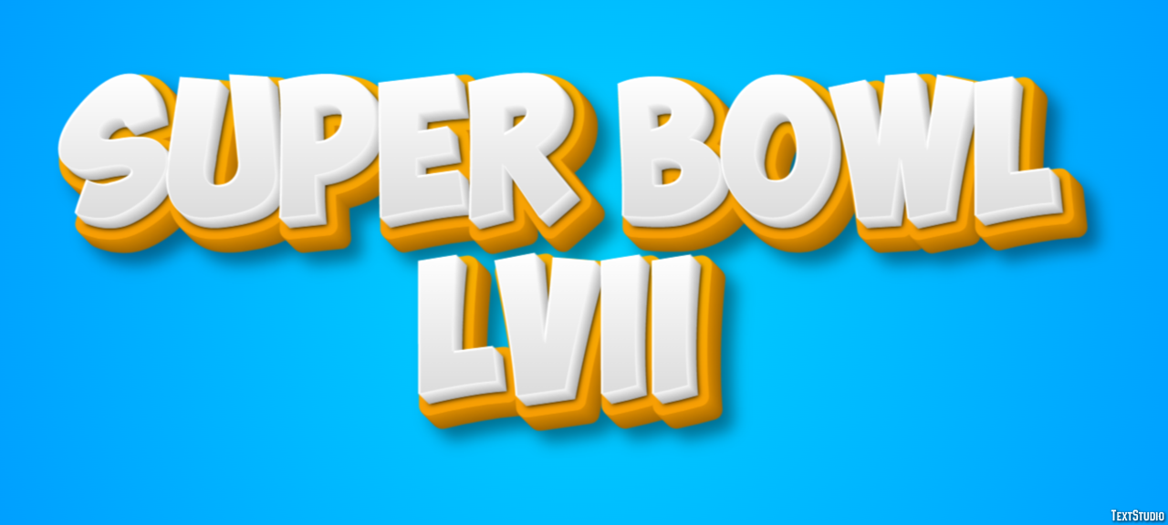Super Bowl LVII Efecto de Texto