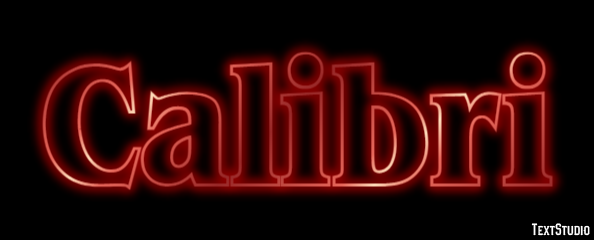 Calibri Tekst effect