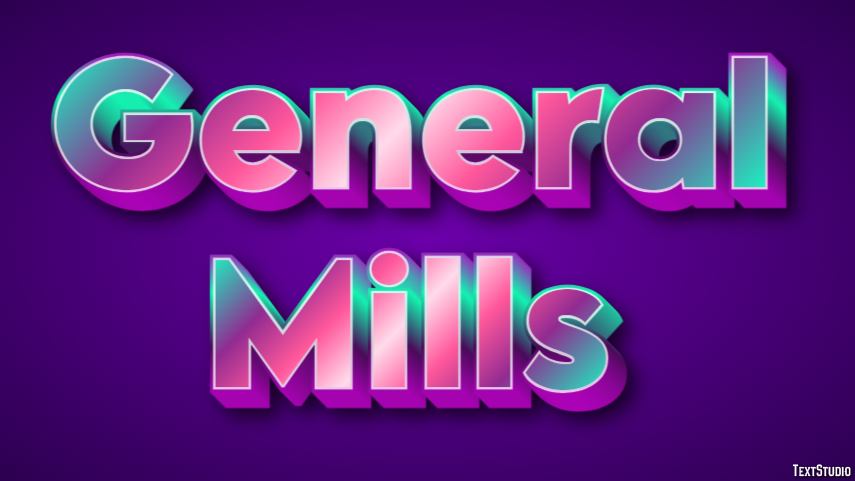 General Mills テキスト効果