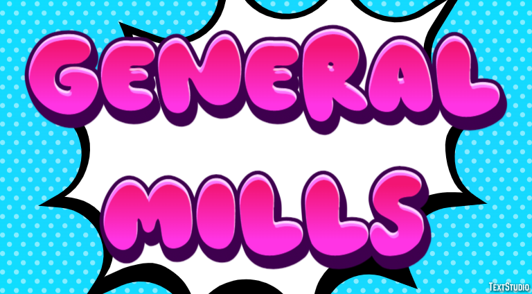 General Mills テキスト効果