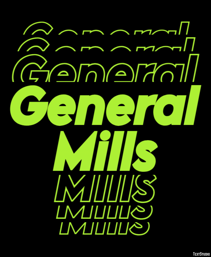 General Mills テキスト効果