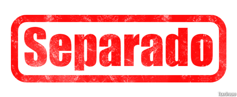 Separado Efeito de texto