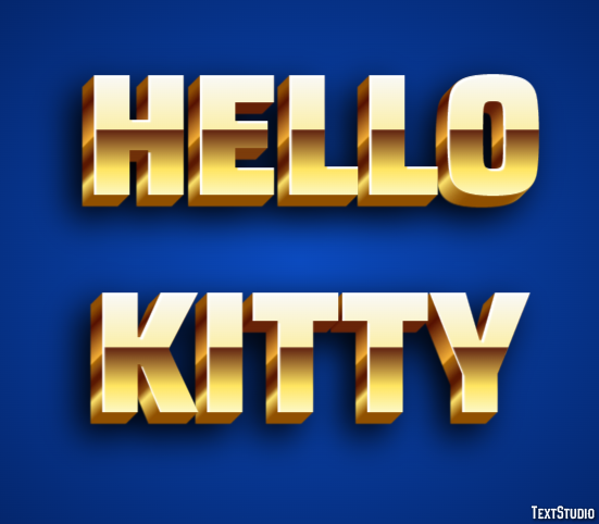 Hello Kitty Tekst Effect