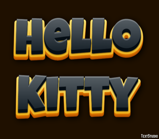 Hello Kitty Tekst Effect