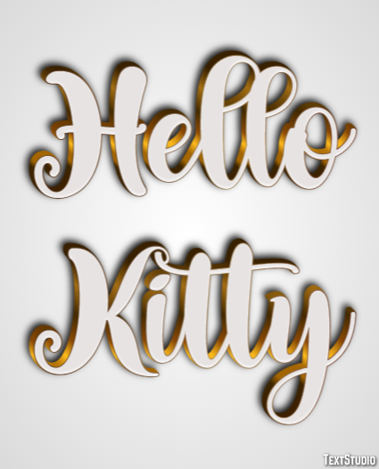 Hello Kitty Tekst Effect