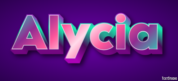 Alycia Text effect