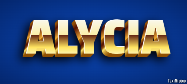 Alycia Text effect