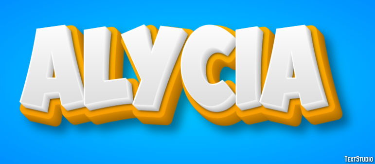 Alycia Text effect