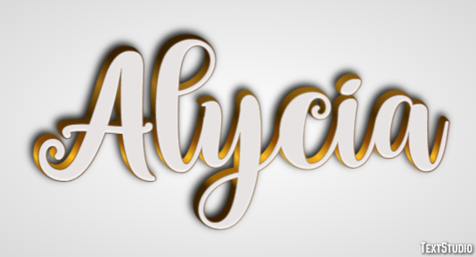Alycia Text effect