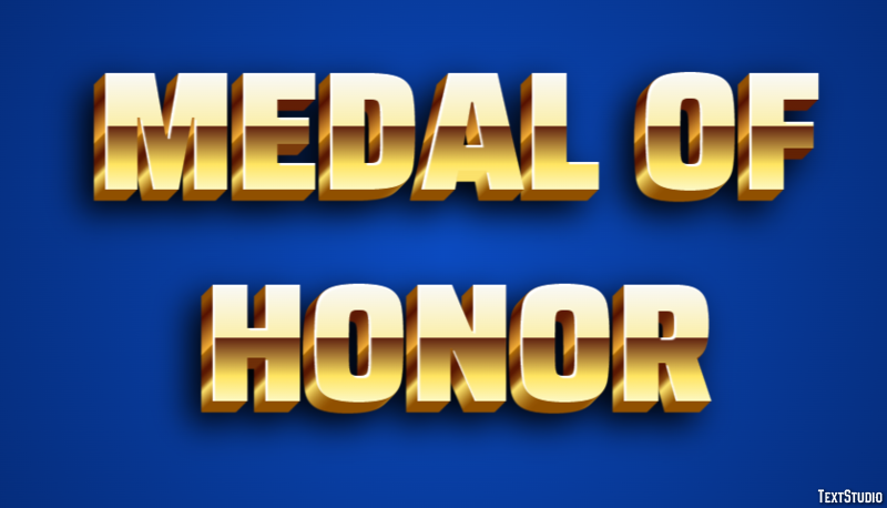 Medal of Honor Tekst Effect