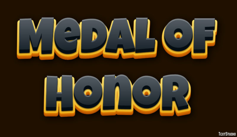 Medal of Honor Efekt tekstowy