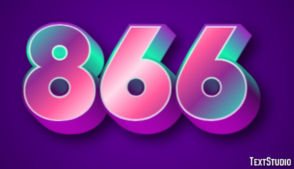 866 Text Effect