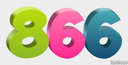 866 Text Effect