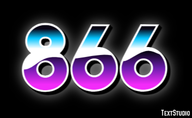866 Text Effect