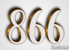 866 Text effect